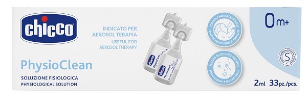 CHICCO SOLUZIONE PHYSIOCLEAN 2 ML 33 PEZZI - Farmadillo