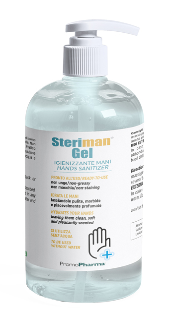 STERIMAN GEL 70 IGIENIZZANTE MANI 500 ML - Farmadillo
