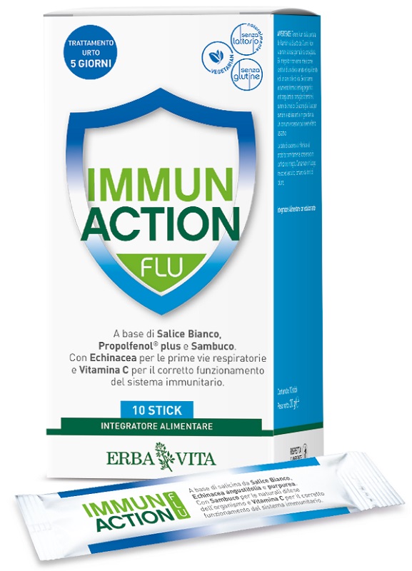 IMMUN ACTION FLU 10 STICKPACK - Farmadillo