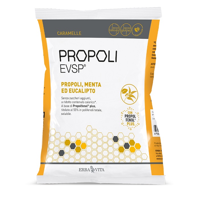PROPOLI EVSP CARAMELLE PROPOLI MENTA EUCALIPTO 65 G - Farmadillo