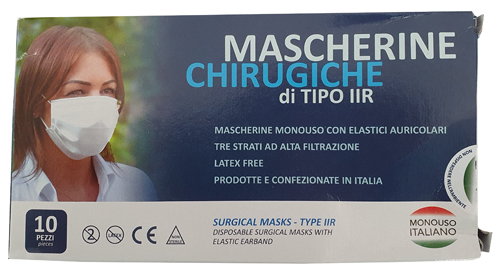 UNIMASCHERINA CHIRURGICA 10 PEZZI - Farmadillo