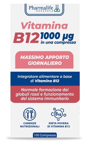 VITAMINA B12 100 COMPRESSE VITACURVEG - Farmadillo