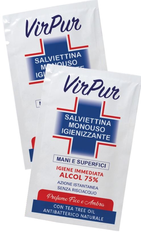 VIRPUR SALVIETTA IGIENIZZANTE MONOUSO - Farmadillo