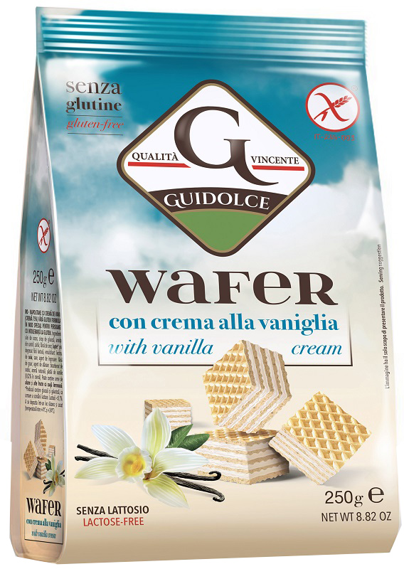 WAFER CON CREMA ALLA VANIGLIA 250 G - Farmadillo