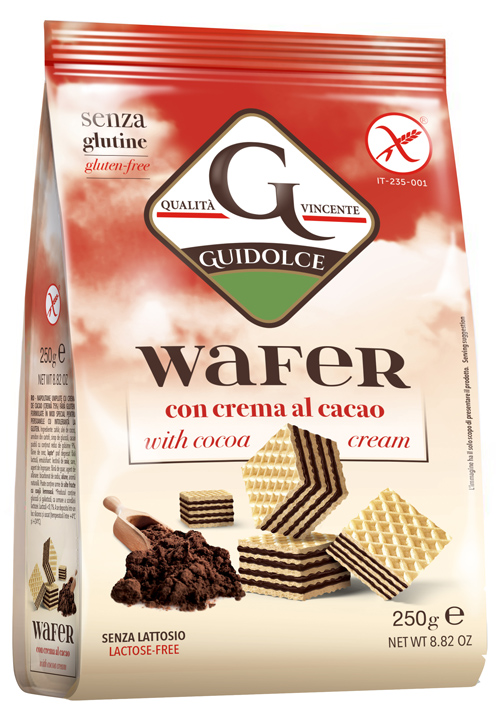 WAFER CON CREMA AL CACAO 250 G - Farmadillo