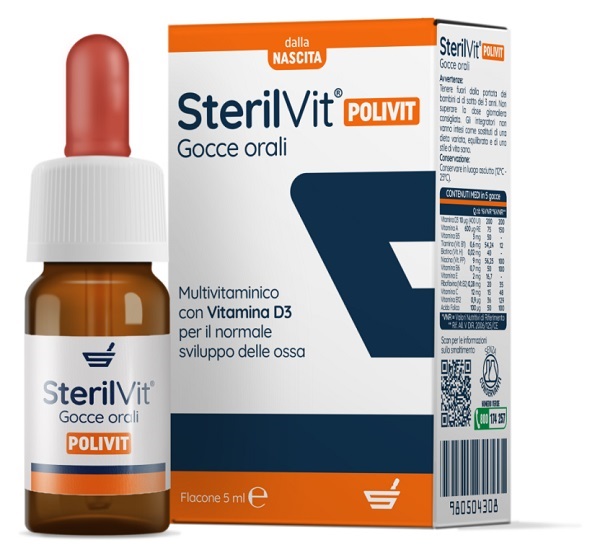STERILVIT POLIVIT GOCCE 5 ML - Farmadillo