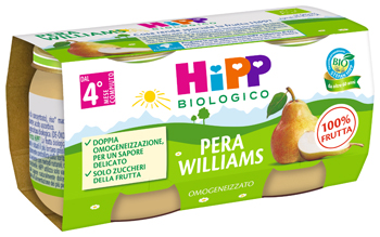 HIPP BIO OMOGENEIZZATO PERA WILLIAMS 2 X 80 G - Farmadillo