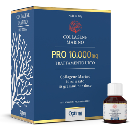 COLLAGENE MARINO PRO 10000MG TRATTAMENTO URTO 12 FLACONI - Farmadillo