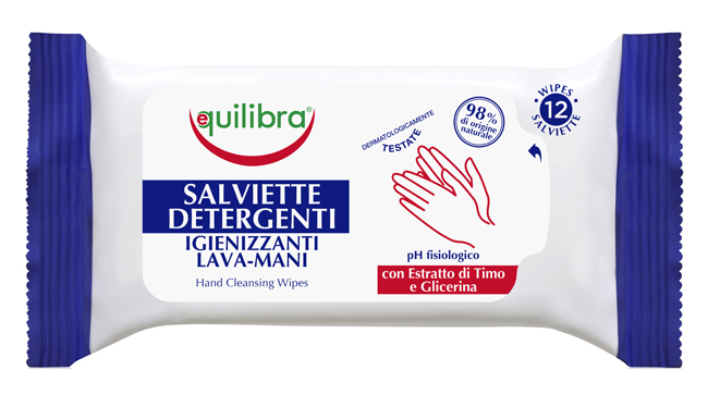 SALVIETTE DETERGENTI IGIENIZZANTI 12 PEZZI - Farmadillo