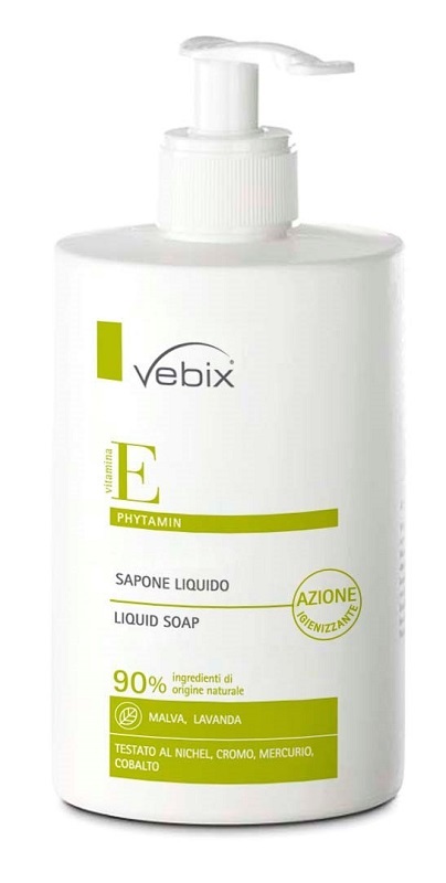 VEBIX PHYTAMIN SAPONE MANI AZIONE IGIENIZZANTE 500 ML - Farmadillo