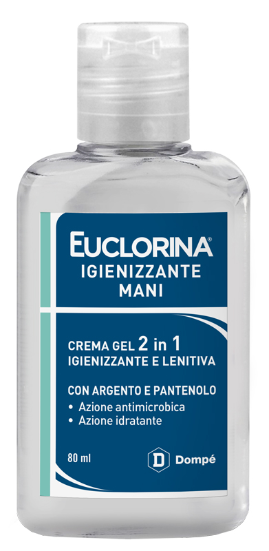 EUCLORINA IGIENIZZANTE MANI CREMA GEL 80 ML - Farmadillo