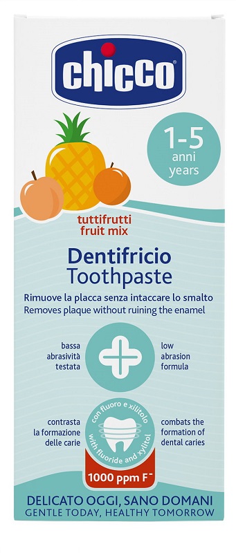 CHICCO DENTIFRICIO TUTTIFRUTTI DA 1 A 5 ANNI CON FLUORO - Farmadillo