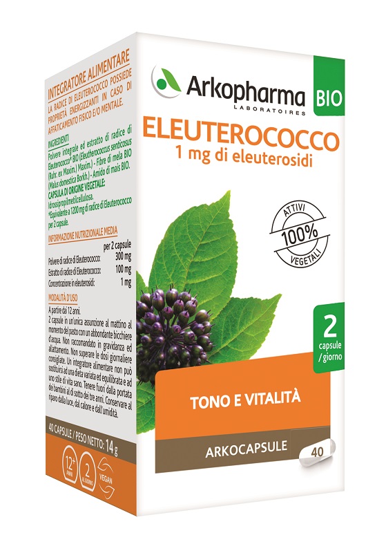 ARKOCAPS ELEUTEROCOCCO BIO 40 CAPSULE - Farmadillo