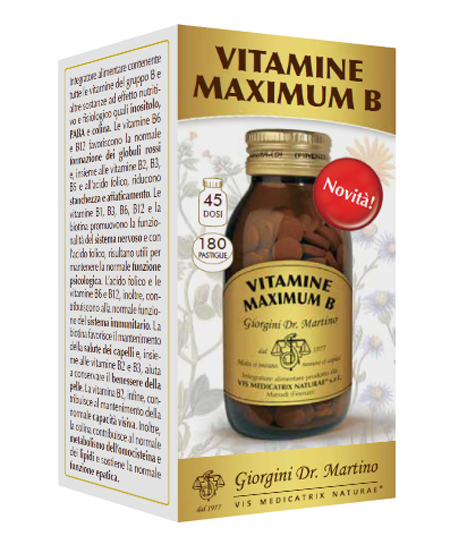VITAMINE MAXIMUM B 180 PASTIGLIE - Farmadillo