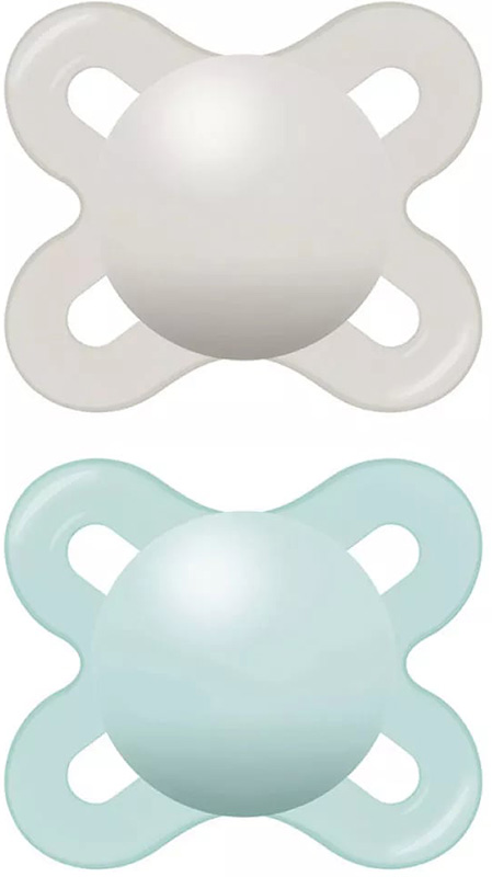 MAM SUCCHIETTO ORIGINAL START 0-2 MESI SILICONE NEUTRO 2 PEZZI - Farmadillo