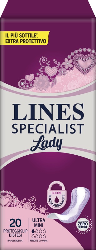 PANNOLONE SAGOMATO LINES SPECIALIST ULTRAMINI 20 PEZZI - Farmadillo