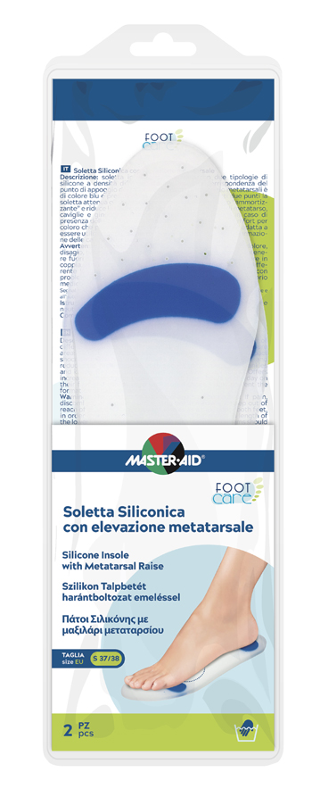 SOLETTA SILICONICA MASTER-AID FOOTCARE SMALL 37-38 METATARSO I4 - Farmadillo