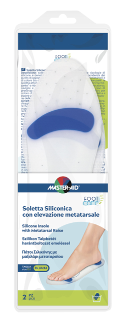 SOLETTA SILICONICA MASTER-AID FOOTCARE XL 43-44 METATARSO I7 - Farmadillo