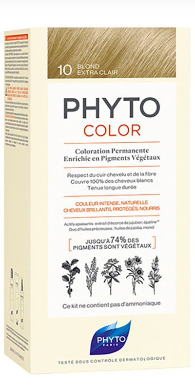 PHYTOCOLOR 10 BIONDO CHIARISSIMO EXTRA LATTE 50 ML + CREMA 50 ML + MASCHERA 12 ML - Farmadillo