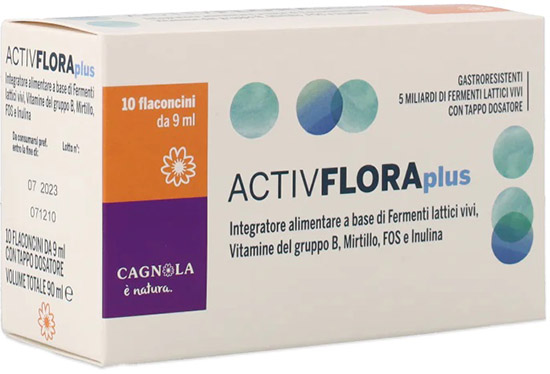 ACTIV FLORA PLUS 10 FLACONCINI X 9 ML - Farmadillo