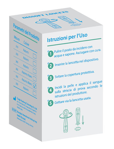 LANCETTE PUNGIDITO DIASOFT LANCET 25 PEZZI - Farmadillo