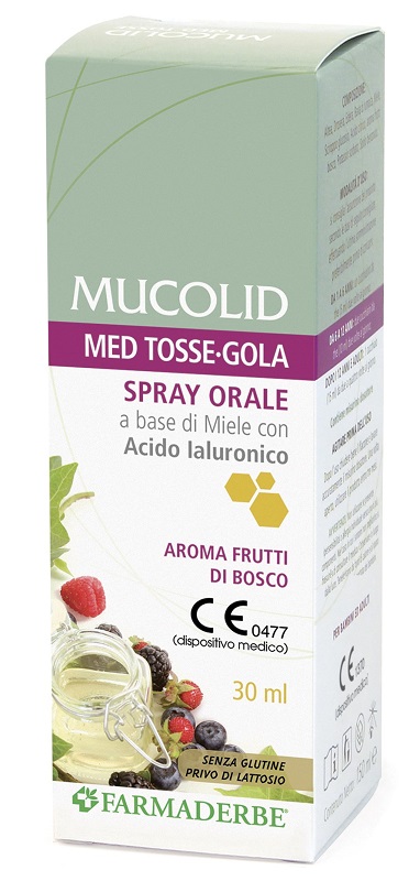 MUCOLID MED TOSSE GOLA SPRAY ORALE 30 ML AROMA FRUTTI DI BOSCO - Farmadillo