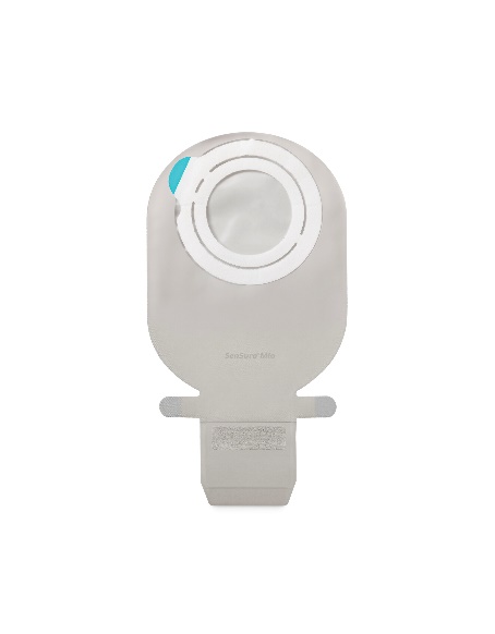 SENSURA MIO FLEX SISTEMA 2 PEZZI CON AGGANCIO ADESIVO SACCA ILEOSTOMIA RIVESTITA 35MM DA 340 ML 30 PEZZI - Farmadillo