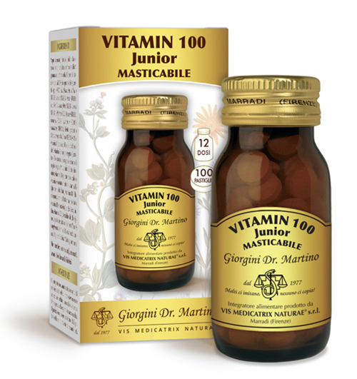 VITAMIN 100 JUNIOR 100 PASTIGLIE - Farmadillo