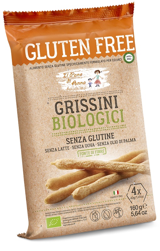 IL PANE DI ANNA GRISSINI BIOLOGICI 160 G - Farmadillo