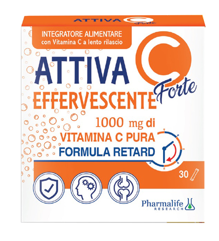 ATTIVA C FORTE EFFERVESCENTE 30 STICK - Farmadillo
