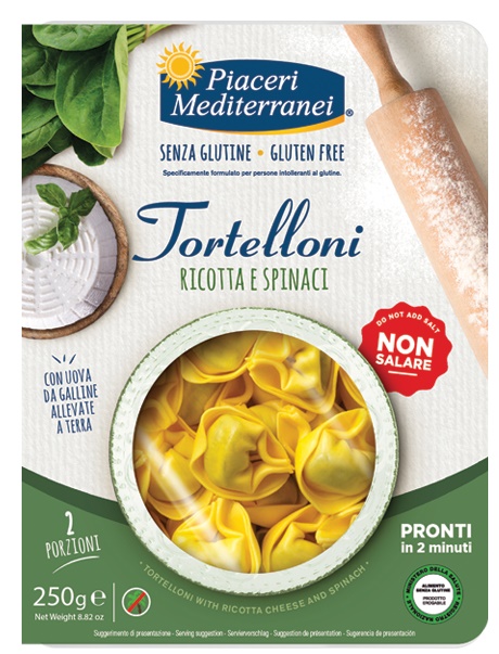 PIACERI MEDITERRANEI TORTELLONI RICOTTA SPINACI 250 G - Farmadillo