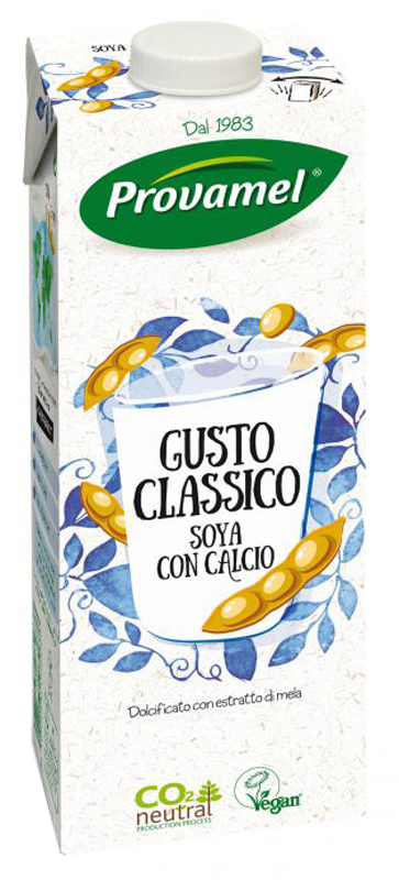 PROVAMEL SOYA DRINK CON CALCIO GUSTO CLASSICO 1 LITRO - Farmadillo
