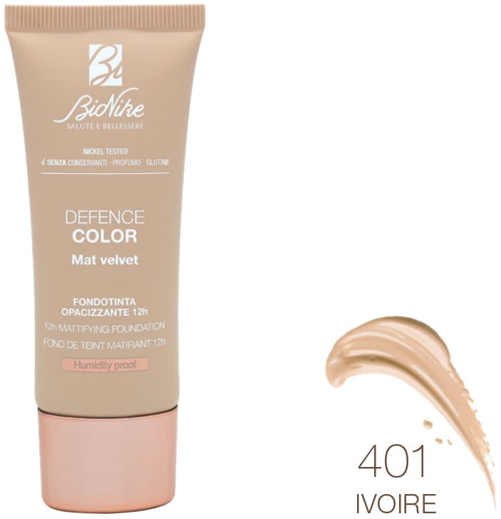 DEFENCE COLOR FONDOTINTA MAT VELVET 401 30 ML - Farmadillo
