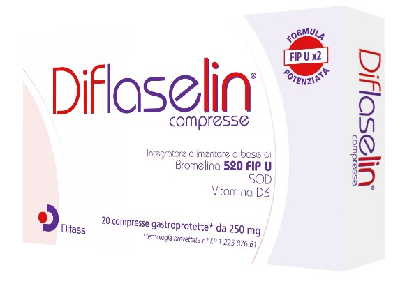 DIFLASELIN 20 COMPRESSE GASTROPROTETTE 250 MG - Farmadillo
