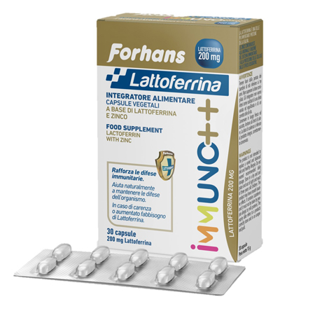 FORHANS LATTOFERRINA IMMUNO++ 200 MG LATTOFERRINA 30 CAPSULE - Farmadillo