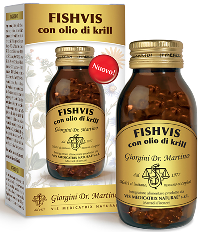 FISHVIS CON OLIO DI KRILL 100 SOFTGEL - Farmadillo