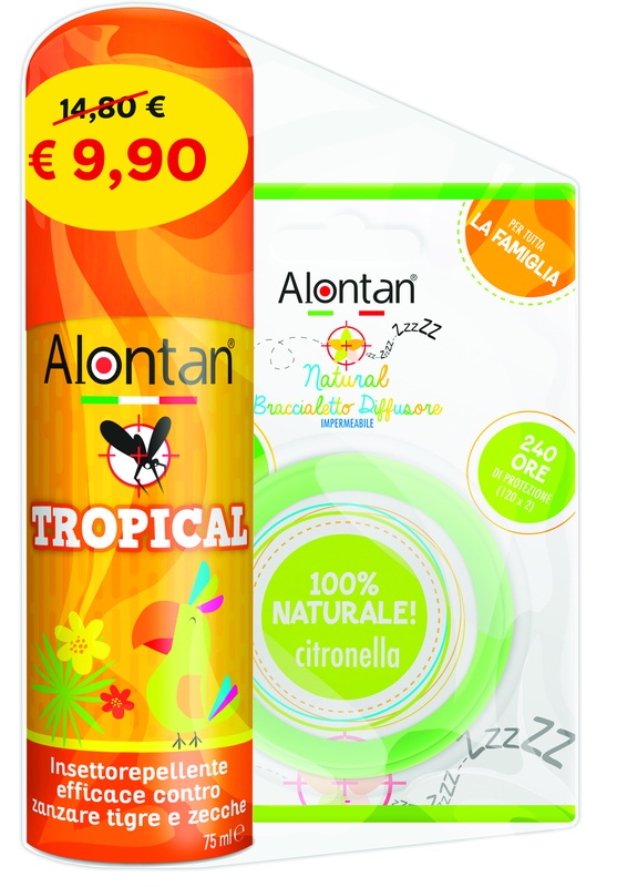 BI PACK TROPICAL SPRAY 75 ML + BRACCIALETTO DIFFUSORE - Farmadillo
