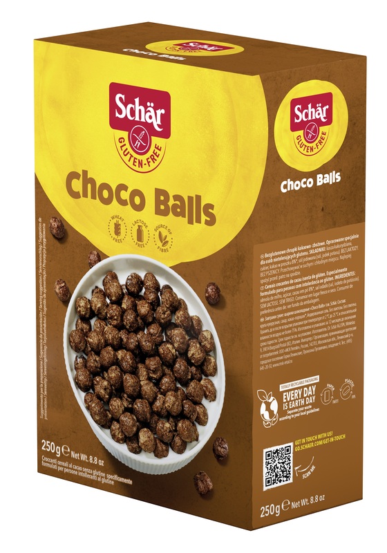 SCHAR CHOCO BALLS CEREALI SENZA LATTOSIO 250 G - Farmadillo
