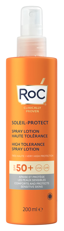 ROC LOZIONE SPRAY SOLARE CORPO SPF 50+ ELEVATA TOLLERABILITA' 200 ML - Farmadillo