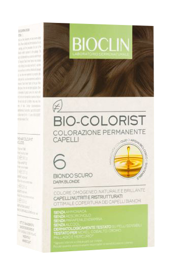 BIOCLIN BIO COLOR FAST&PERFECTION 6,0 BIONDO SCURO CREMA COLORANTE 60 ML + RIVELATORE IN CREMA 60 ML + BIO COLOR SHAMPOO 10 ML + BIO COLOR MASCHERA 10 ML - Farmadillo