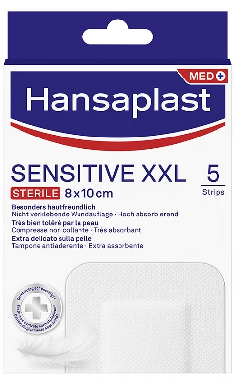 CEROTTO HANSAPLAST SENSITIVE XXL 5 PEZZI - Farmadillo