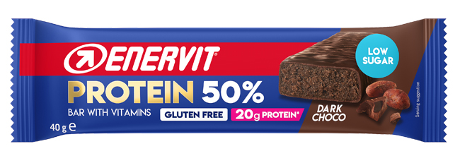ENERVIT SPORT PROTEIN BAR 50% BARRETTA DARK CHOCOLATE 40 G - Farmadillo