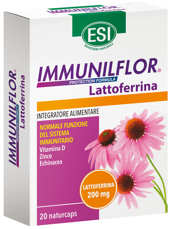 ESI IMMUNILFLOR LATTOFERRINA 20 NATURCAPS - Farmadillo
