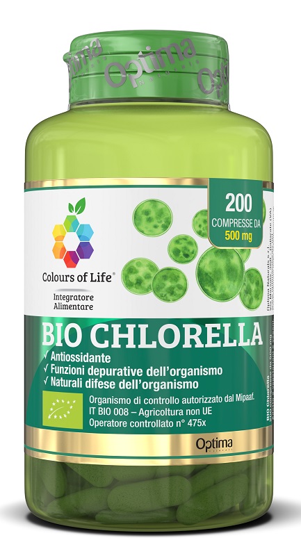COLOURS OF LIFE BIO CHLORELLA 200 COMPRESSE COLOURS OF LIFE - Farmadillo