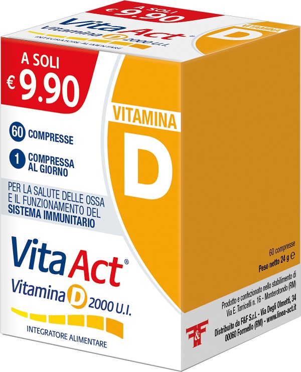 VITA ACT VITAMINA D 2000UI 60 COMPRESSE - Farmadillo