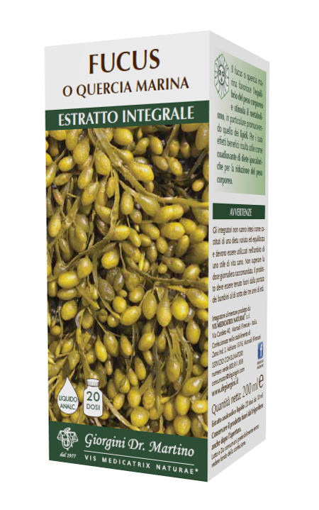 FUCUS O QUERCIA MARINA ESTRATTO INTEGRALE ANALCOLICO 200 ML - Farmadillo
