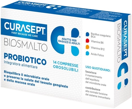 CURASEPT BIOSMALTO PROBIOTICO 14 COMPRESSE - Farmadillo