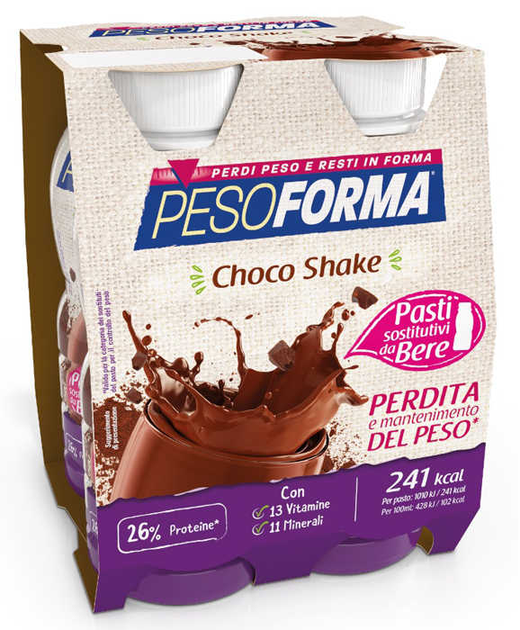 PESOFORMA CHOCO SHAKE 4X236 ML - Farmadillo