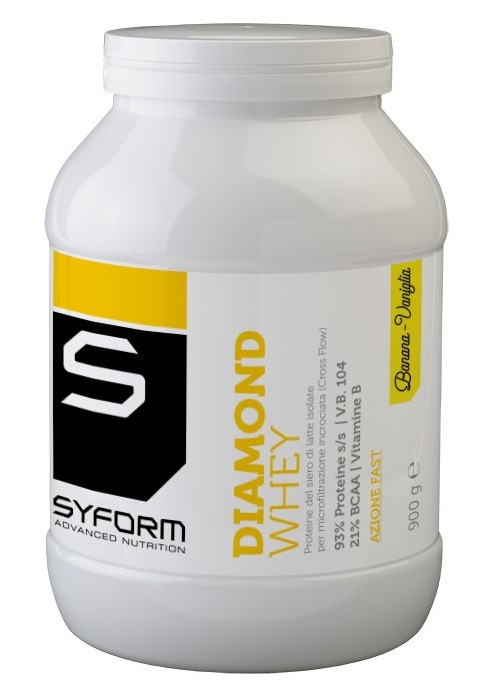 DIAMOND WHEY BANANA/VANIGLIA POLVERE 900 G - Farmadillo