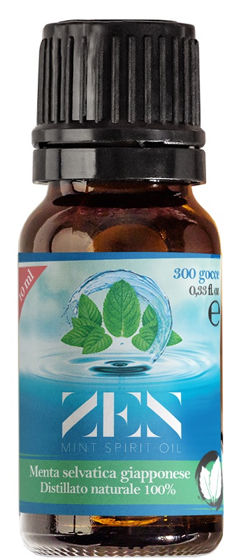 ZEN MINT SPIRIT OIL DISTILLATO NATURALE DI MENTA SELVATICA GIAPPONESE MENTHA ARVENSIS 10 ML - Farmadillo